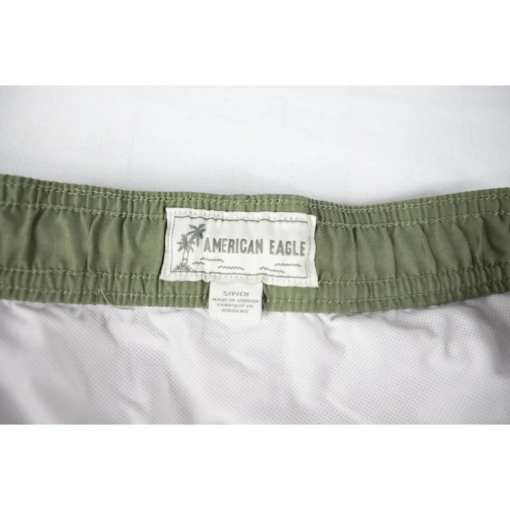 American‎ Eagle Swim Trunks Mens Small Pink Tropical Bird of Paradise Excellent